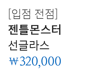[입점 전점] 젠틀몬스터 선글라스 320,000원