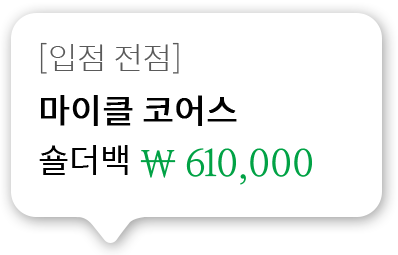 [입점 전점] 마이클 코어스 숄더백 610,000원